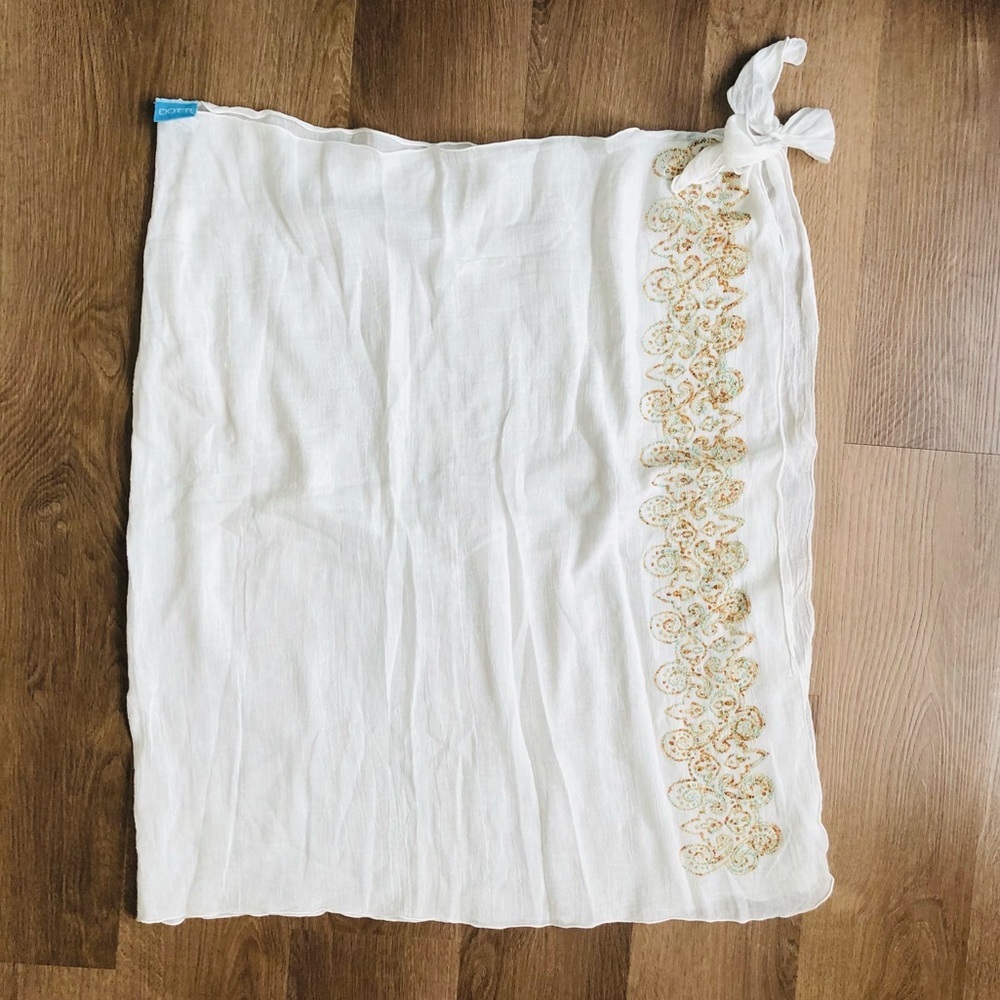 DOTTI Bikini CoverUp White 100% Cotton XL